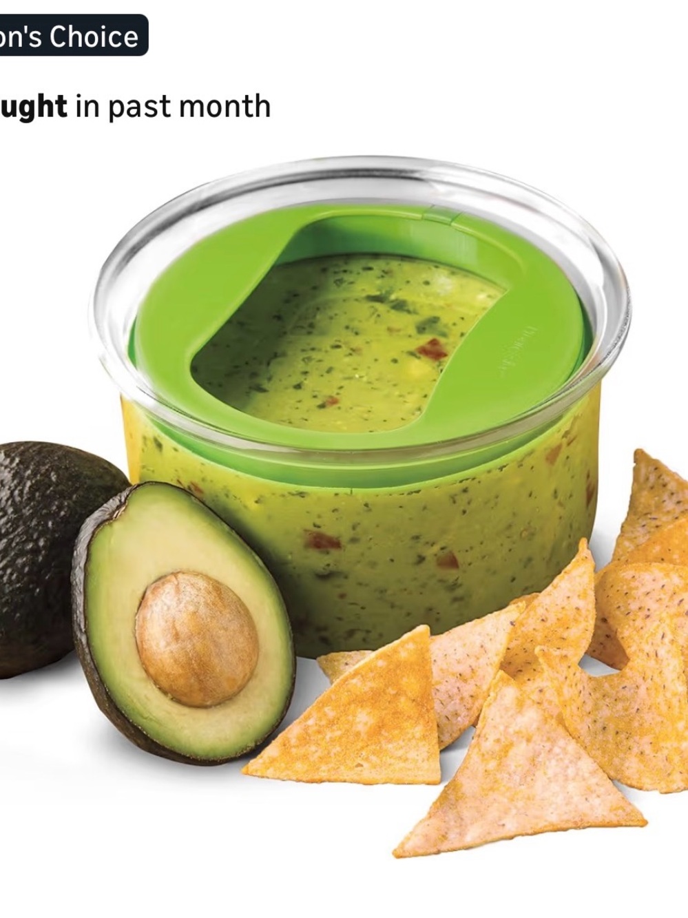Airtight Guacamole & Snack Container - Leak-Resistant Food Storage, 4 cups